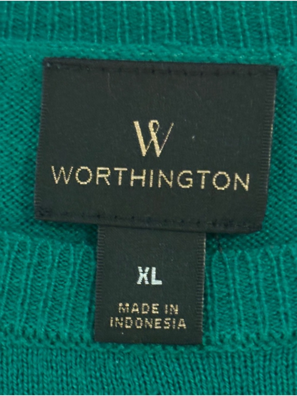 Worthington Green Lightweight Scoop Neck Sweater - Picture 2 of 2